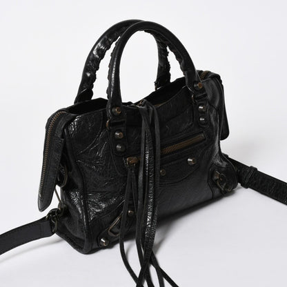Balenciaga Classic Mini City 2-Way Shoulder Bag Black — view 3