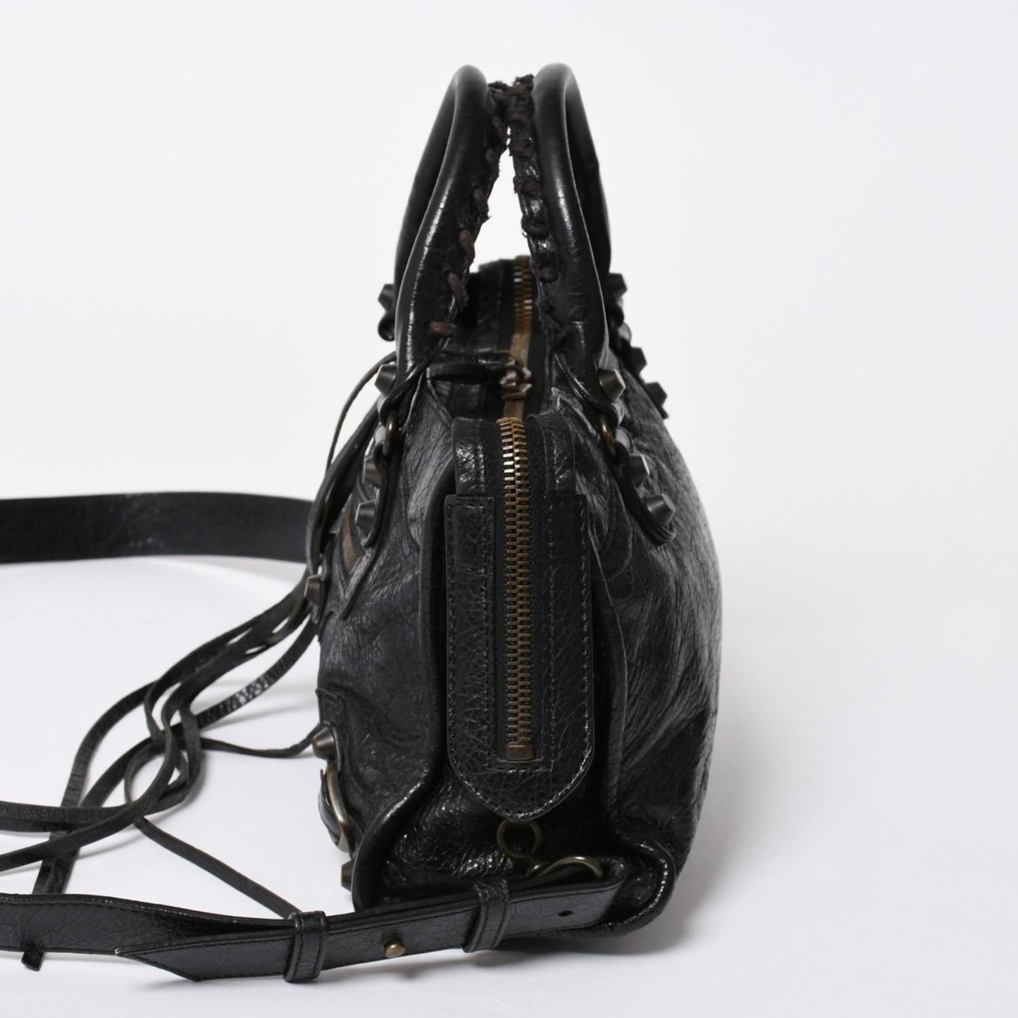 Balenciaga Classic Mini City 2-Way Shoulder Bag Black — view 4