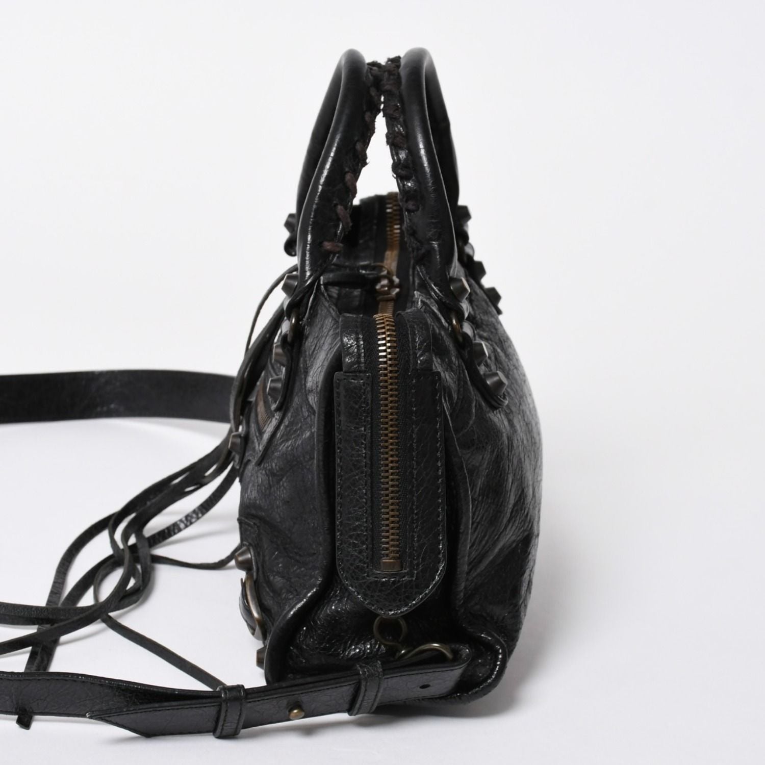 Balenciaga Classic Mini City 2-Way Shoulder Bag Black — view 4