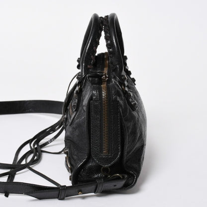 Balenciaga Classic Mini City 2-Way Shoulder Bag Black — view 4