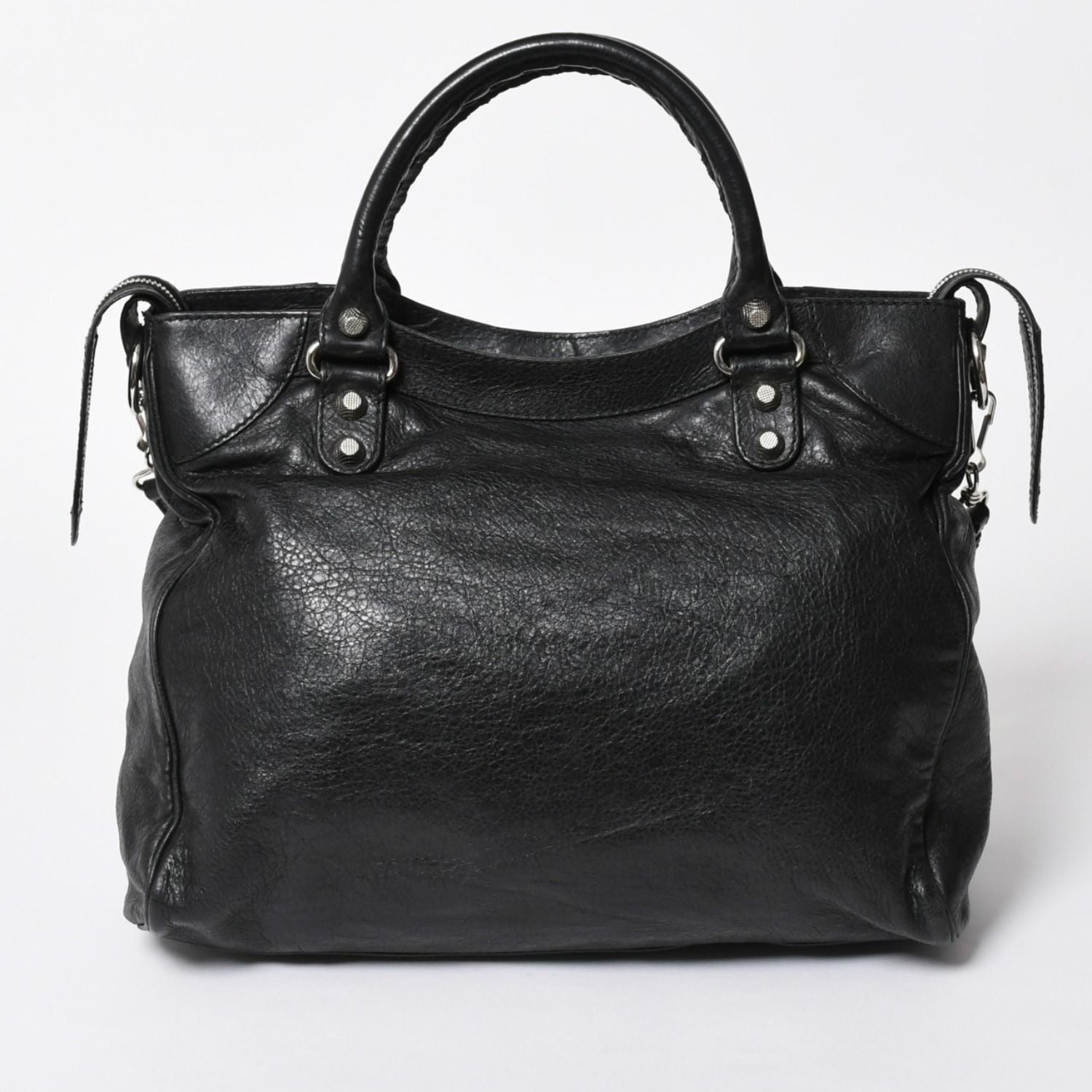 Balenciaga the Giant Velo 2-Way Shoulder Bag Black Silver — view 2
