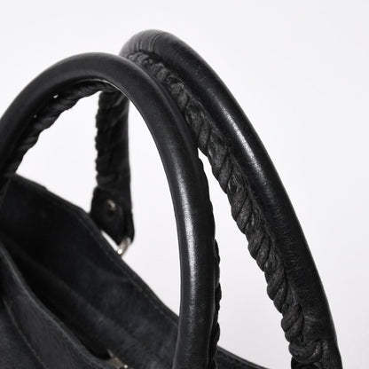 Balenciaga the Giant Velo 2-Way Shoulder Bag Black Silver — view 8