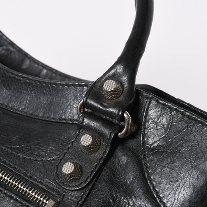 Balenciaga the Giant Velo 2-Way Shoulder Bag Black Silver — view 7