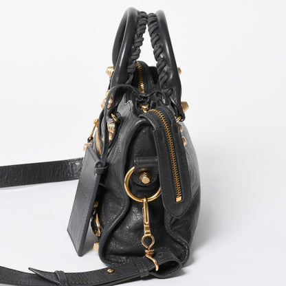 Balenciaga le City Mini 2-Way Shoulder Bag Gray Gold — view 4