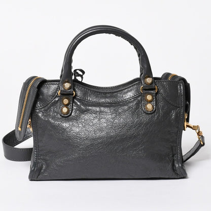 Balenciaga le City Mini 2-Way Shoulder Bag Gray Gold — view 2