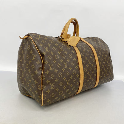 Louis Vuitton Boston Bag Monogram Keepall 55 Brown — view 2