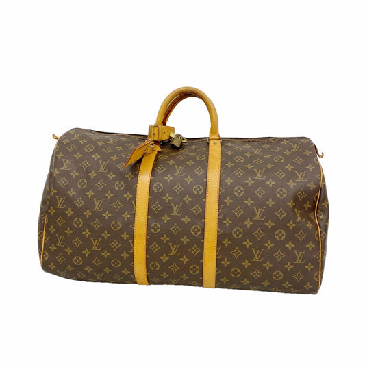 Louis Vuitton Boston Bag Monogram Keepall 55 Brown