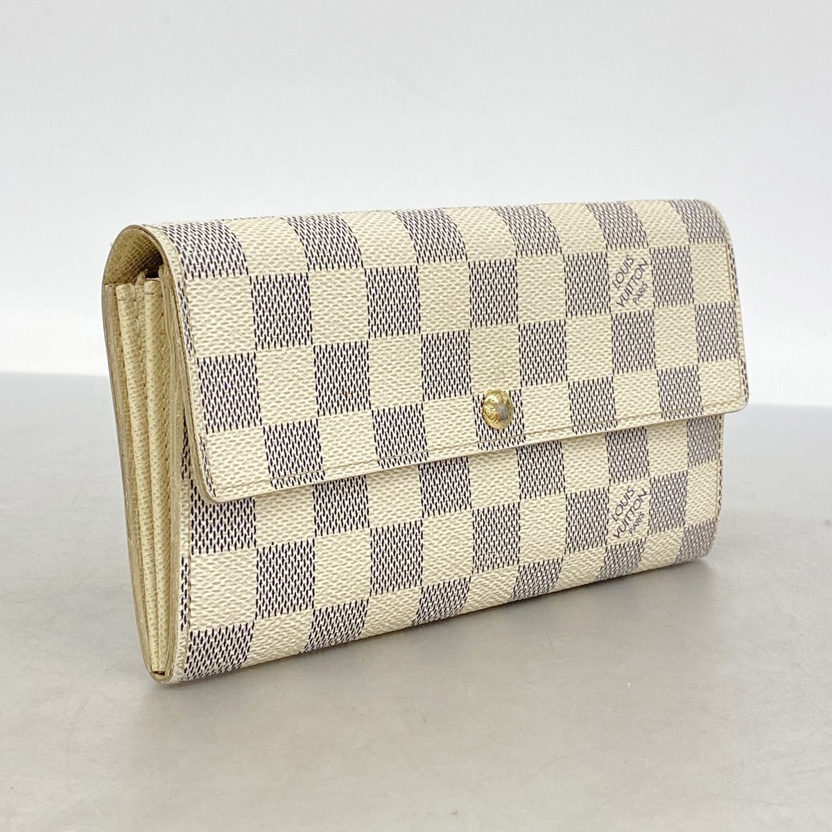 Louis Vuitton Wallet Damier Azur Portefeuille Sarah White — view 2