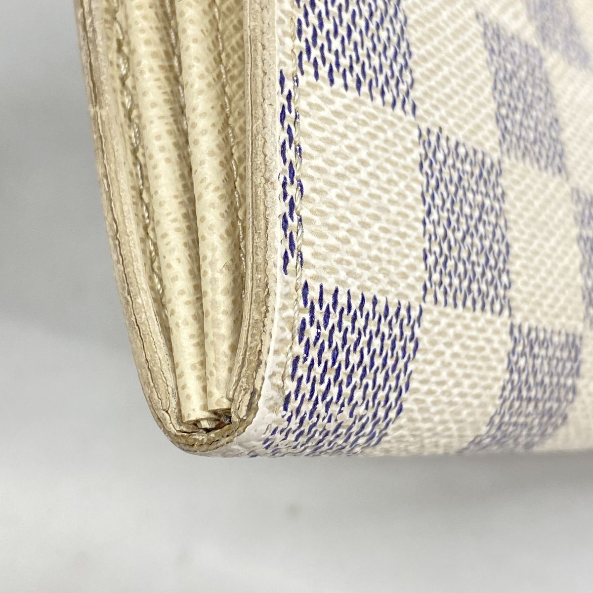 Louis Vuitton Wallet Damier Azur Portefeuille Sarah White — view 6