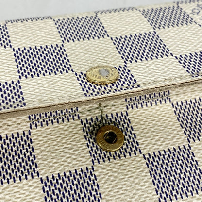 Louis Vuitton Wallet Damier Azur Portefeuille Sarah White — view 8