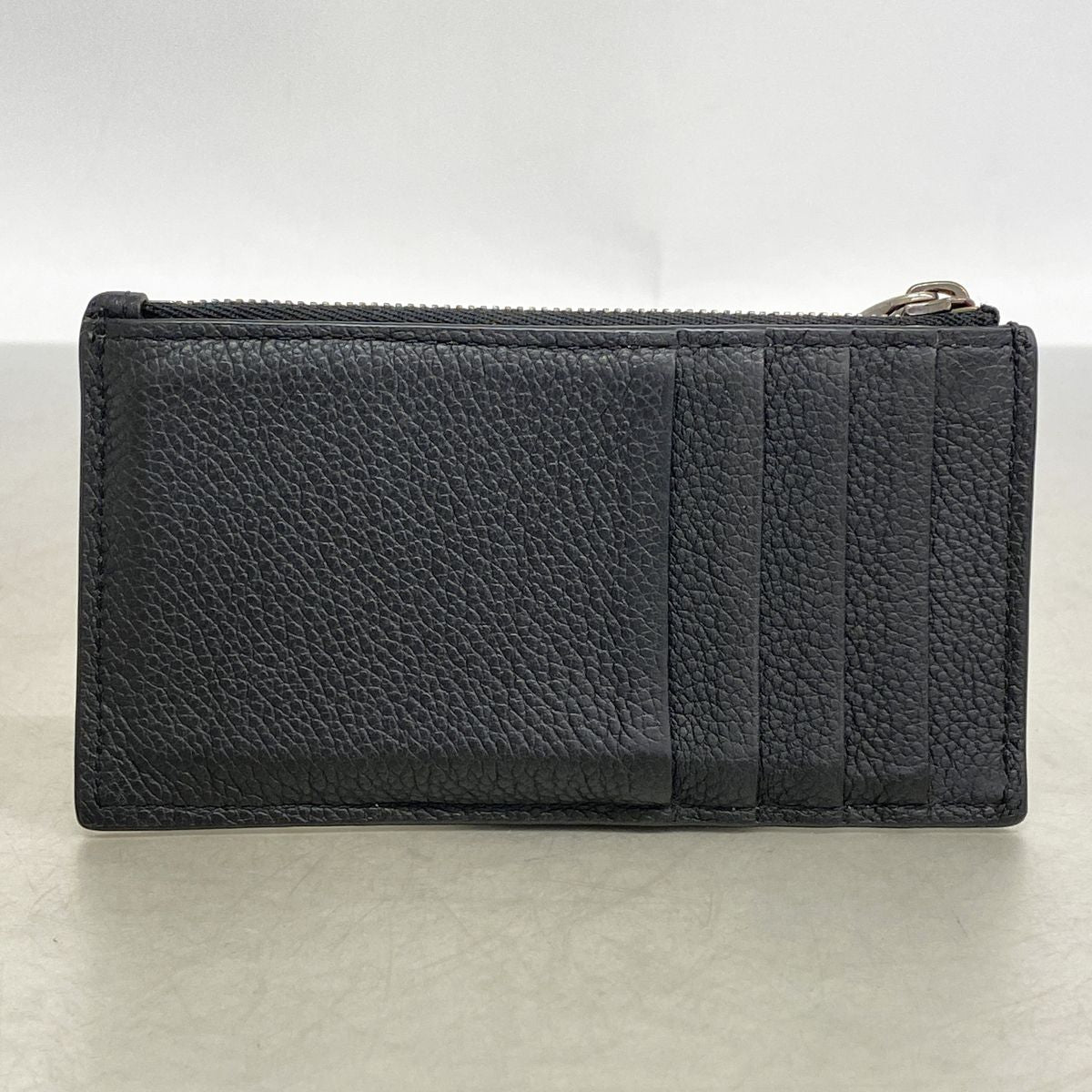 Dior Coin Purse Leather Black Silver — view 8
