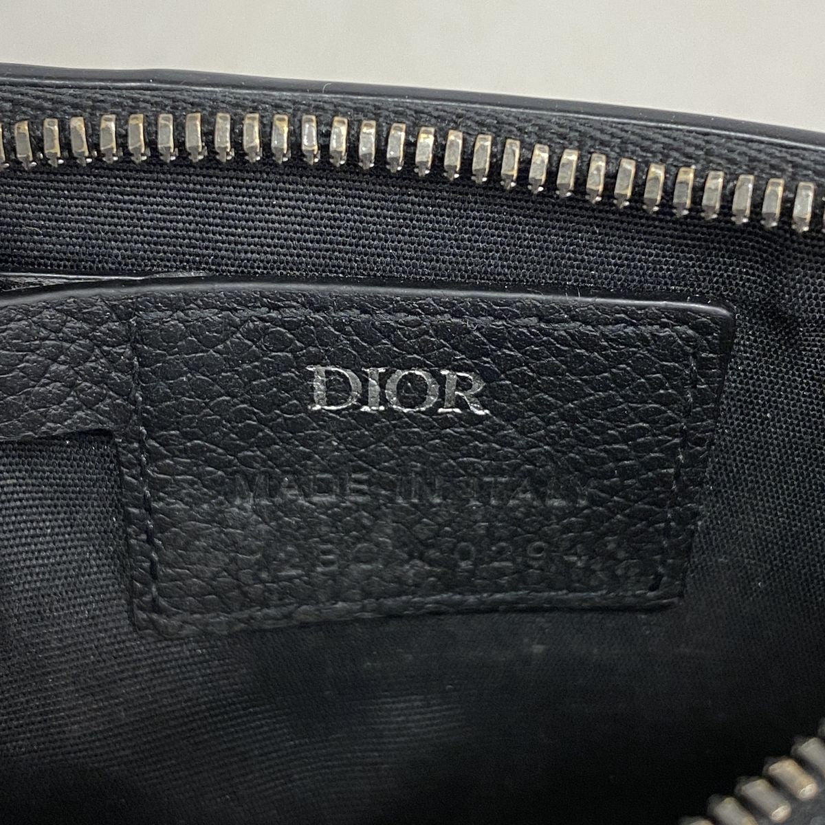 Dior Coin Purse Leather Black Silver — view 4