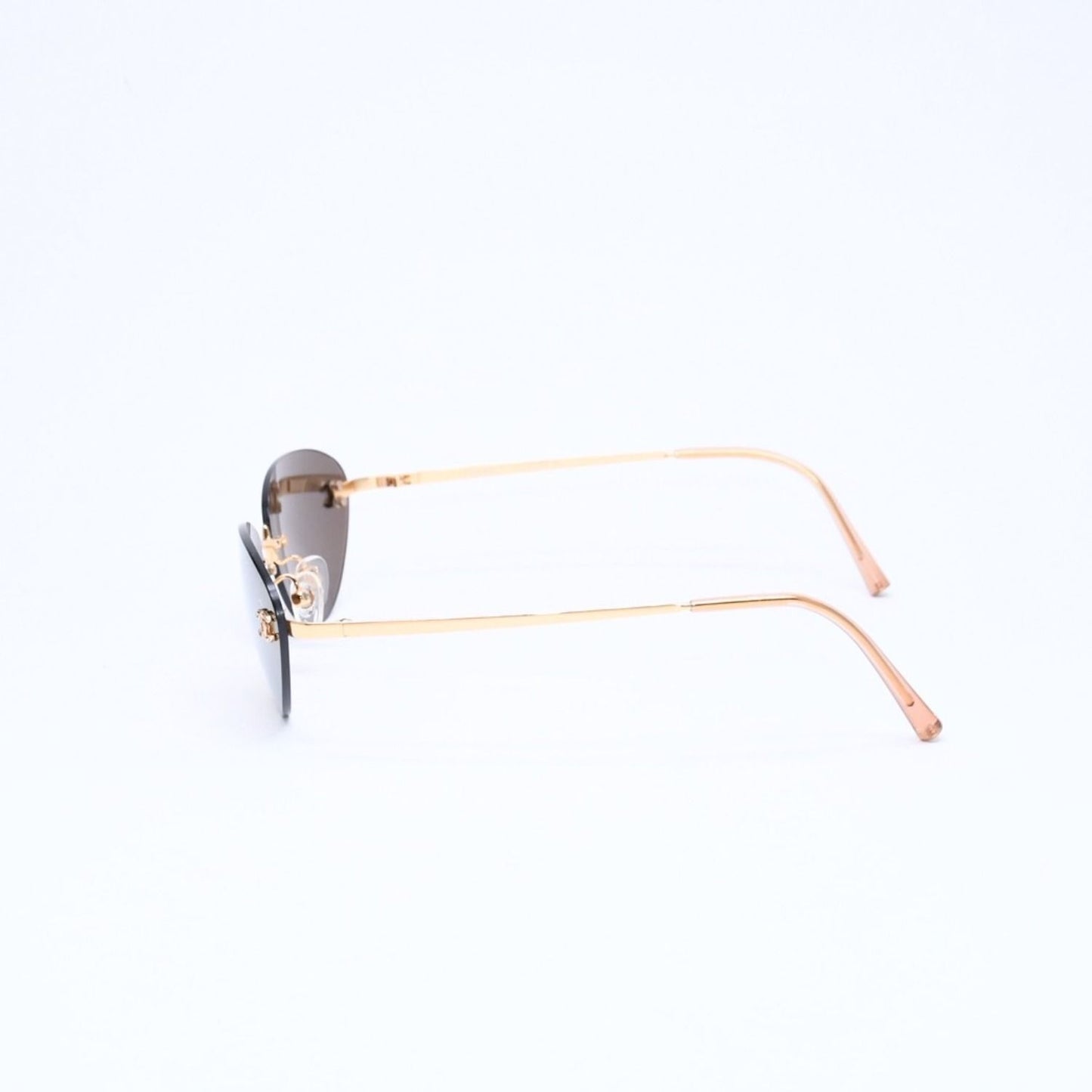 Chanel Rimless Sunglasses Eyewear CC Logo Gold — view 6