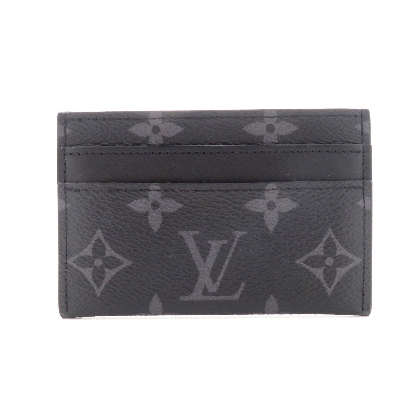 Louis Vuitton Card Case Double Monogram Eclipse Black
