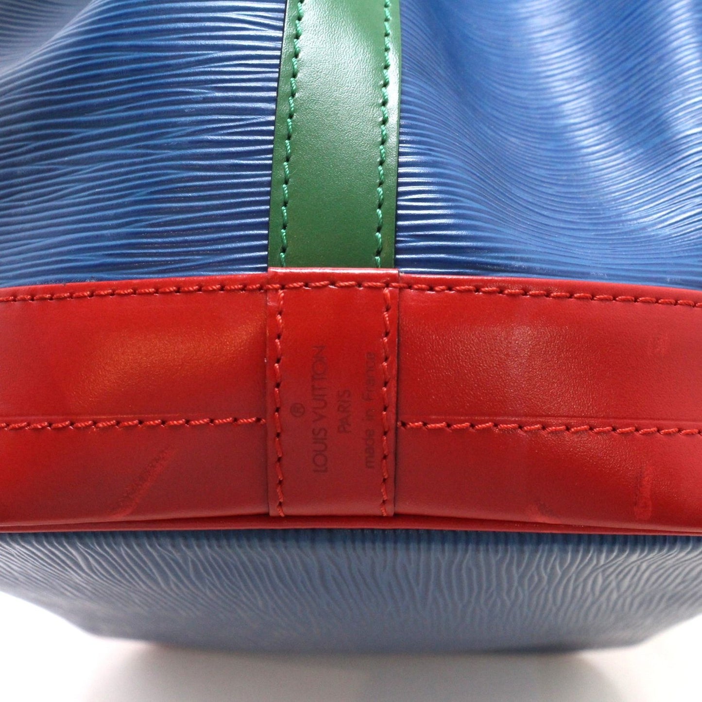 Louis Vuitton Noe Tote Bag Epi Leather Toledo Blue Red Green — view 7