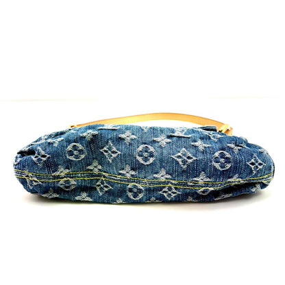 Louis Vuitton Mini Pleaty Monogram Denim Blue Shoulder Bag — view 4
