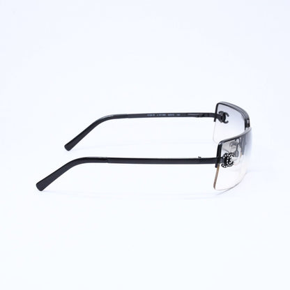 Chanel Half Rim Sunglasses Eyewear CC Logo Rhinestone — view 5