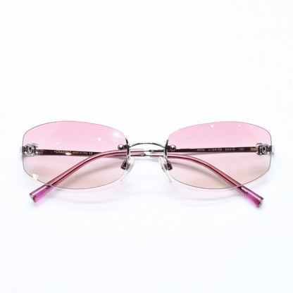 Chanel Rimless Sunglasses Eyewear CC Logo Pink Gradation — view 2