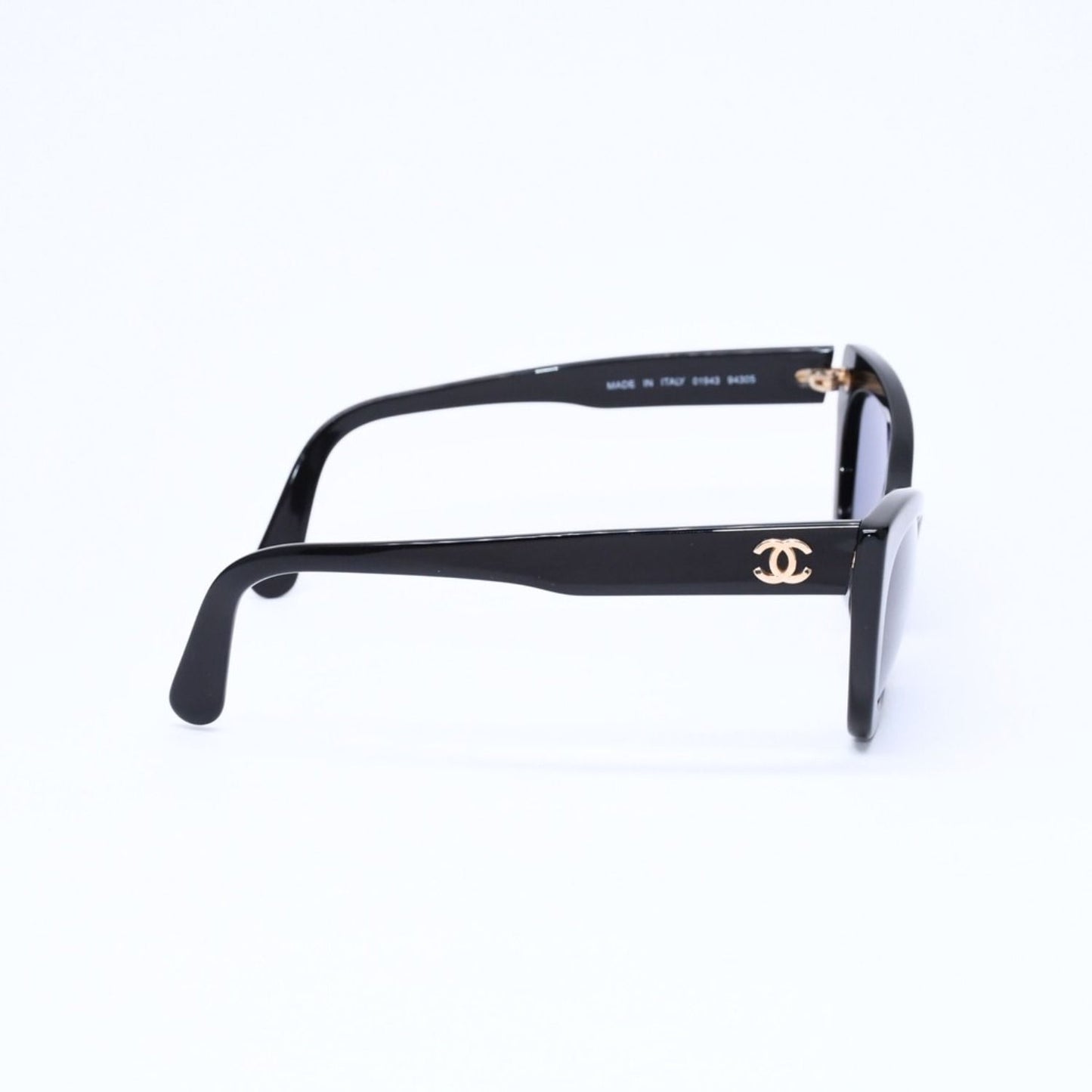 Chanel Cat's Eye Sunglasses Eyewear CC Logo Black Gold — view 5