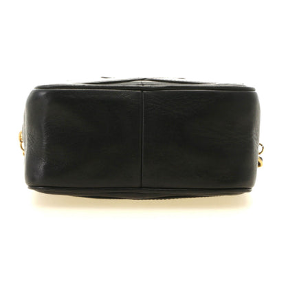 Chanel CC Logo Tassel Chain Shoulder Black Gold Lambskin Bag — view 3