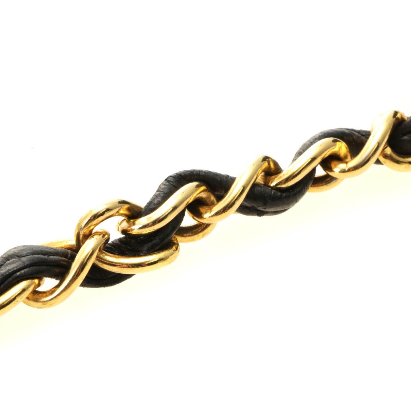 Chanel CC Logo Tassel Chain Shoulder Black Gold Lambskin Bag — view 4