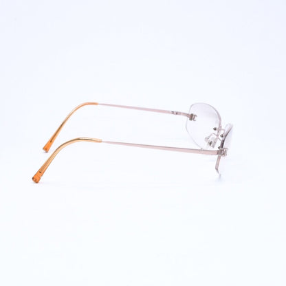 Chanel Rimless Side CC Logo Sunglasses Gradient Lens Silver Frame Eyewear — view 5