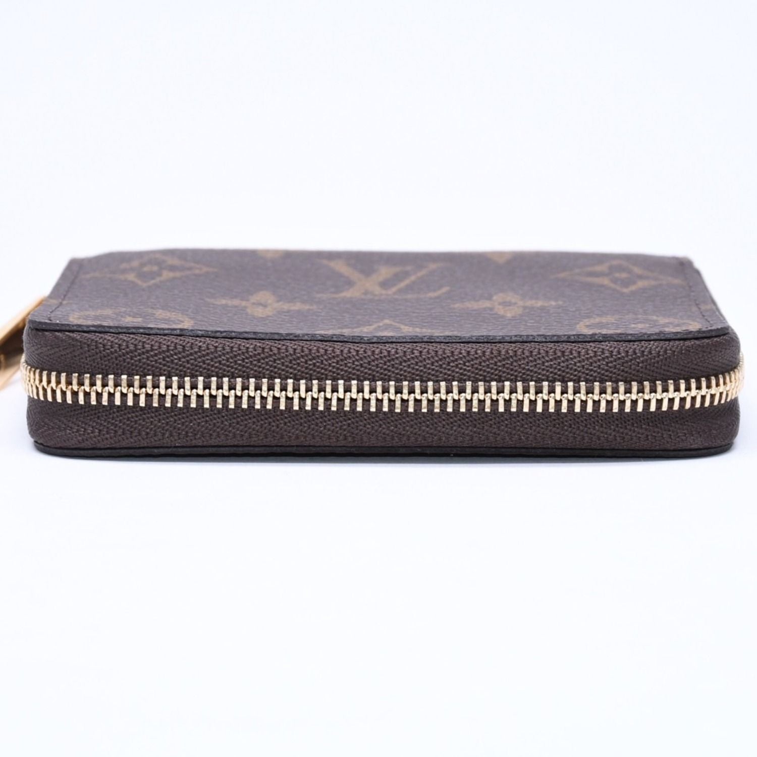 Louis Vuitton Zippy Coin Purse Monogram Canvas Mini Wallet Brown Gold — view 8