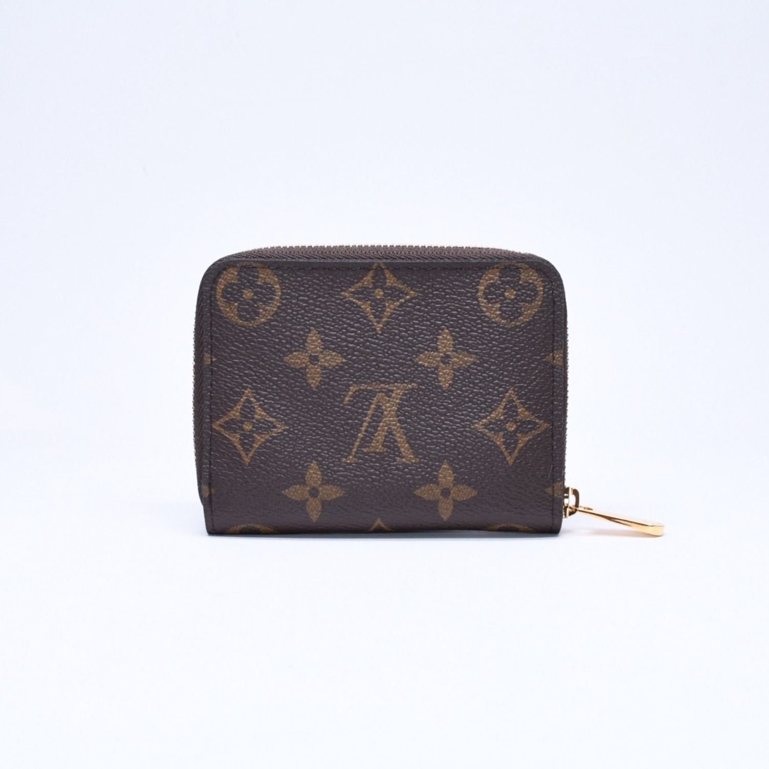 Louis Vuitton Zippy Coin Purse Monogram Canvas Mini Wallet Brown Gold — view 3