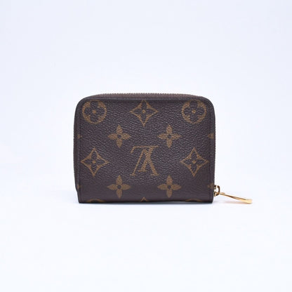 Louis Vuitton Zippy Coin Purse Monogram Canvas Mini Wallet Brown Gold — view 3