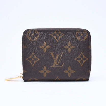 Louis Vuitton Zippy Coin Purse Monogram Canvas Mini Wallet Brown Gold — view 2