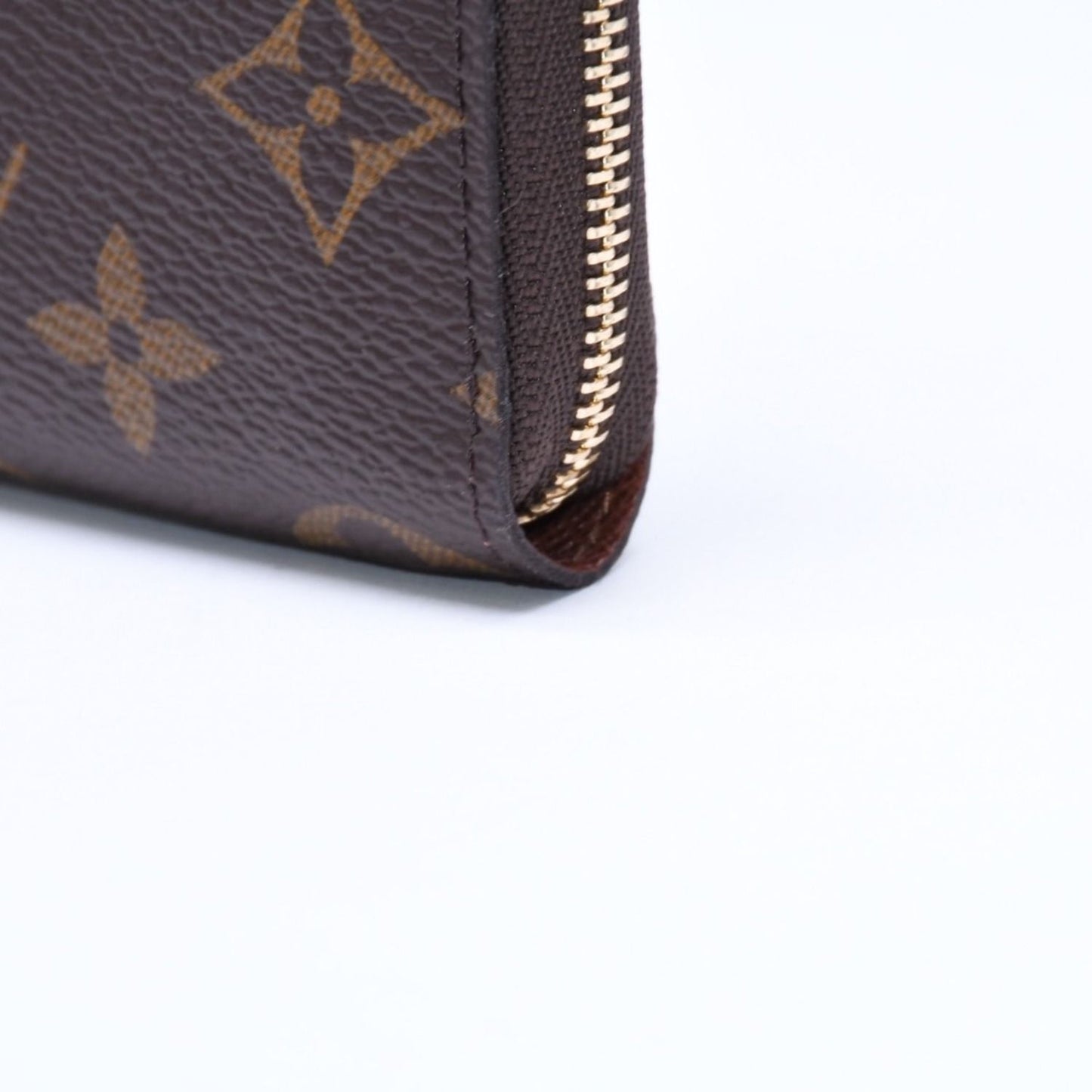 Louis Vuitton Zippy Coin Purse Monogram Canvas Mini Wallet Brown Gold — view 5
