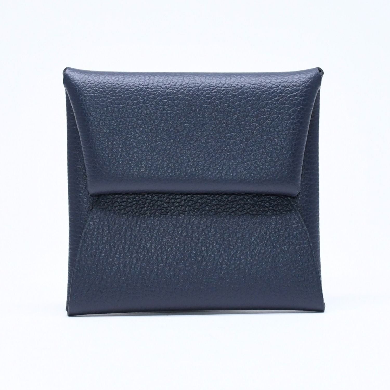 Hermes Wallet Coin Purse Bastia Silver Veau Epsom