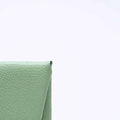 Hermes Wallet Coin Purse Bastia Vert Criquet Green — view 3