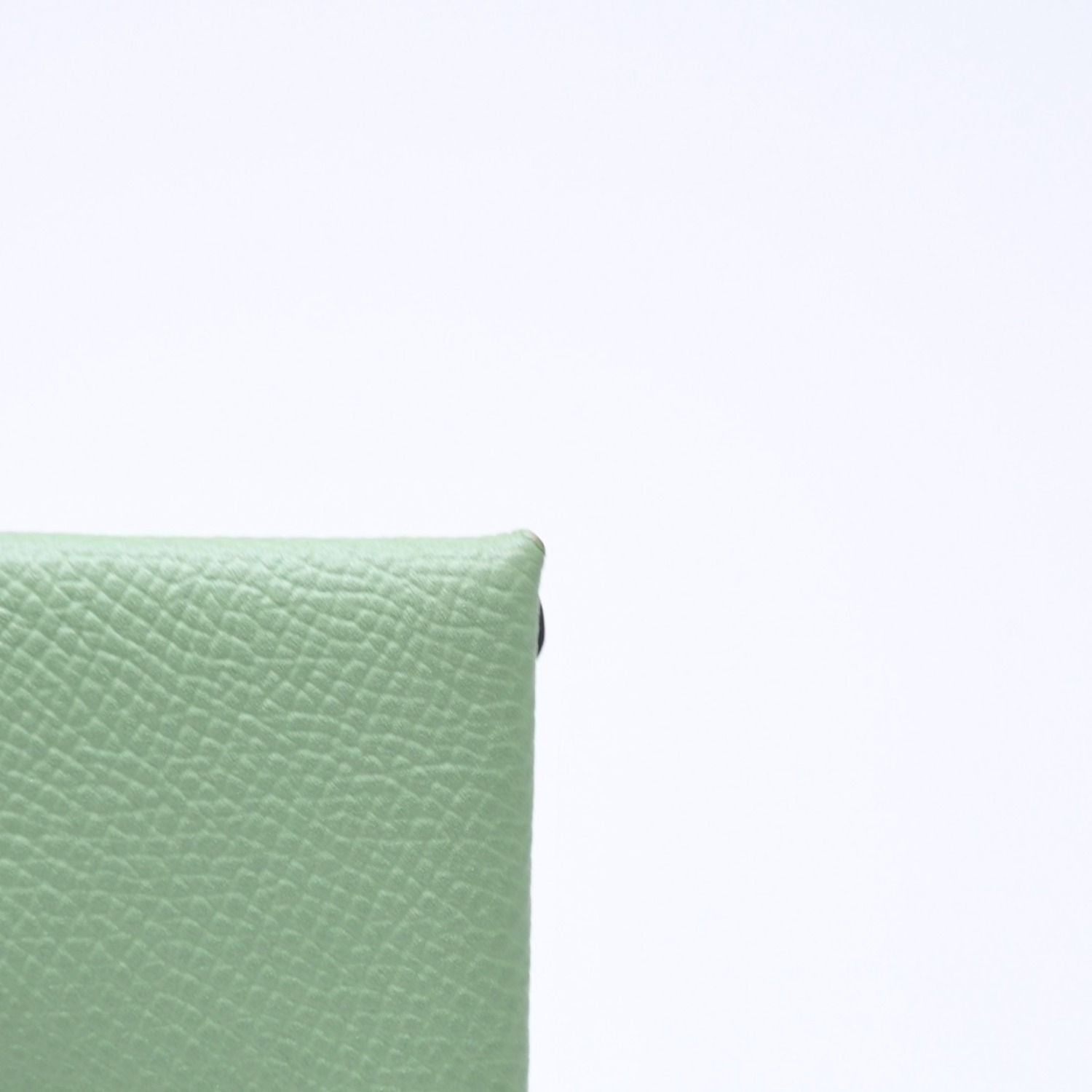 Hermes Wallet Coin Purse Bastia Vert Criquet Green — view 7