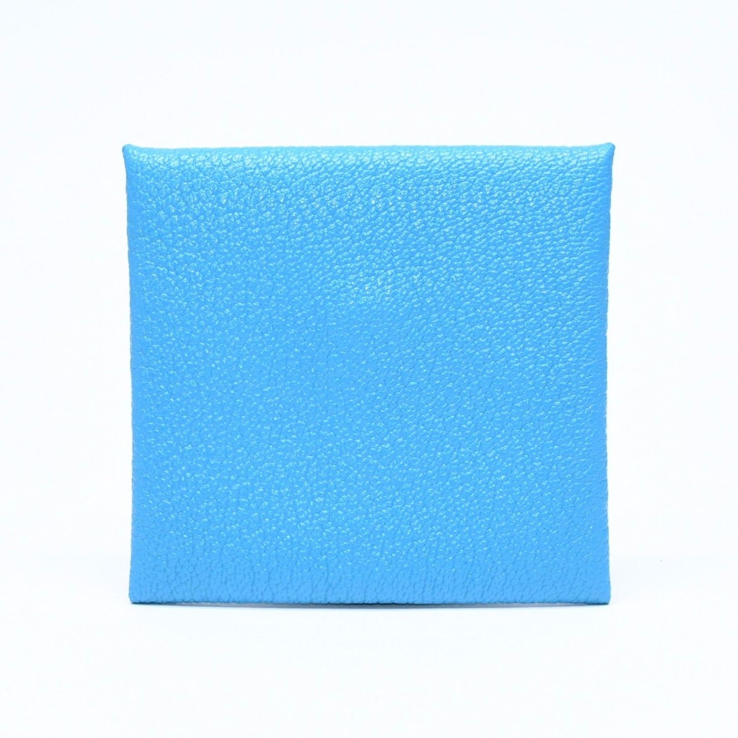 Hermes Bastia Coin Purse Wallet New Blue Jean Chevre — view 2