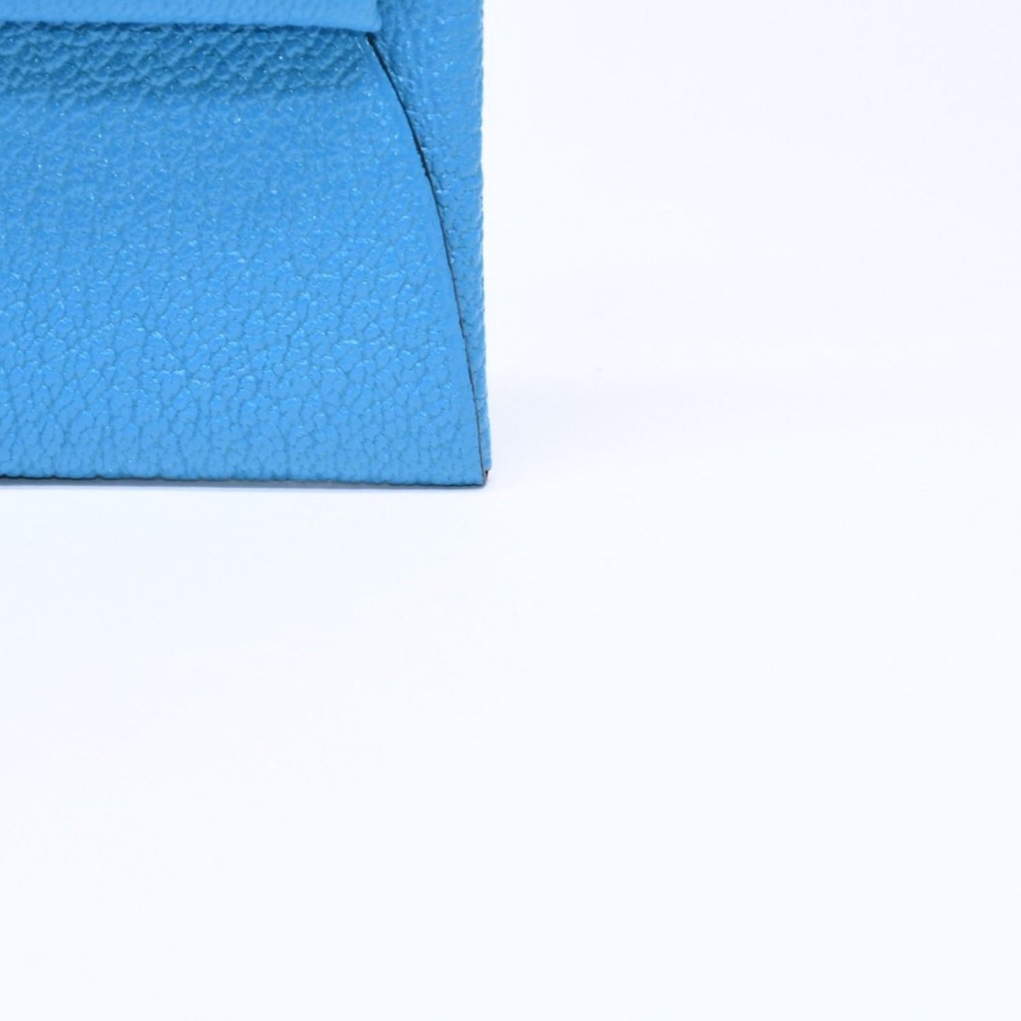Hermes Bastia Coin Purse Wallet New Blue Jean Chevre — view 4