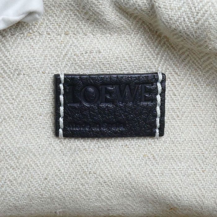 Loewe Drawstring Bucket Bag Natural Black — view 6