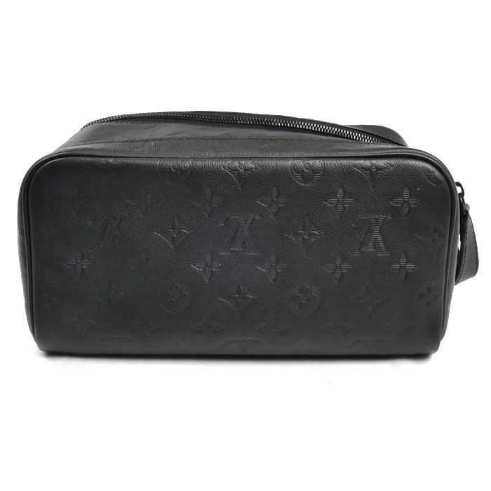 Louis Vuitton Dopp Kit Bag Monogram Shadow Ultra Black