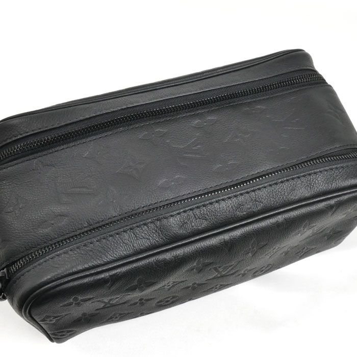 Louis Vuitton Dopp Kit Bag Monogram Shadow Ultra Black — view 5