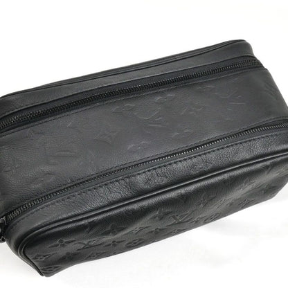 Louis Vuitton Dopp Kit Bag Monogram Shadow Ultra Black — view 5