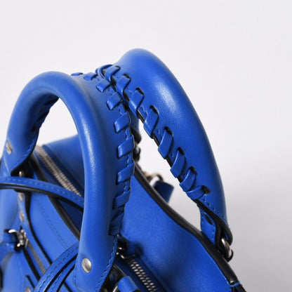 Balenciaga 2-Way Shoulder Bag Neo Classic Mini City Blue Silver — view 5
