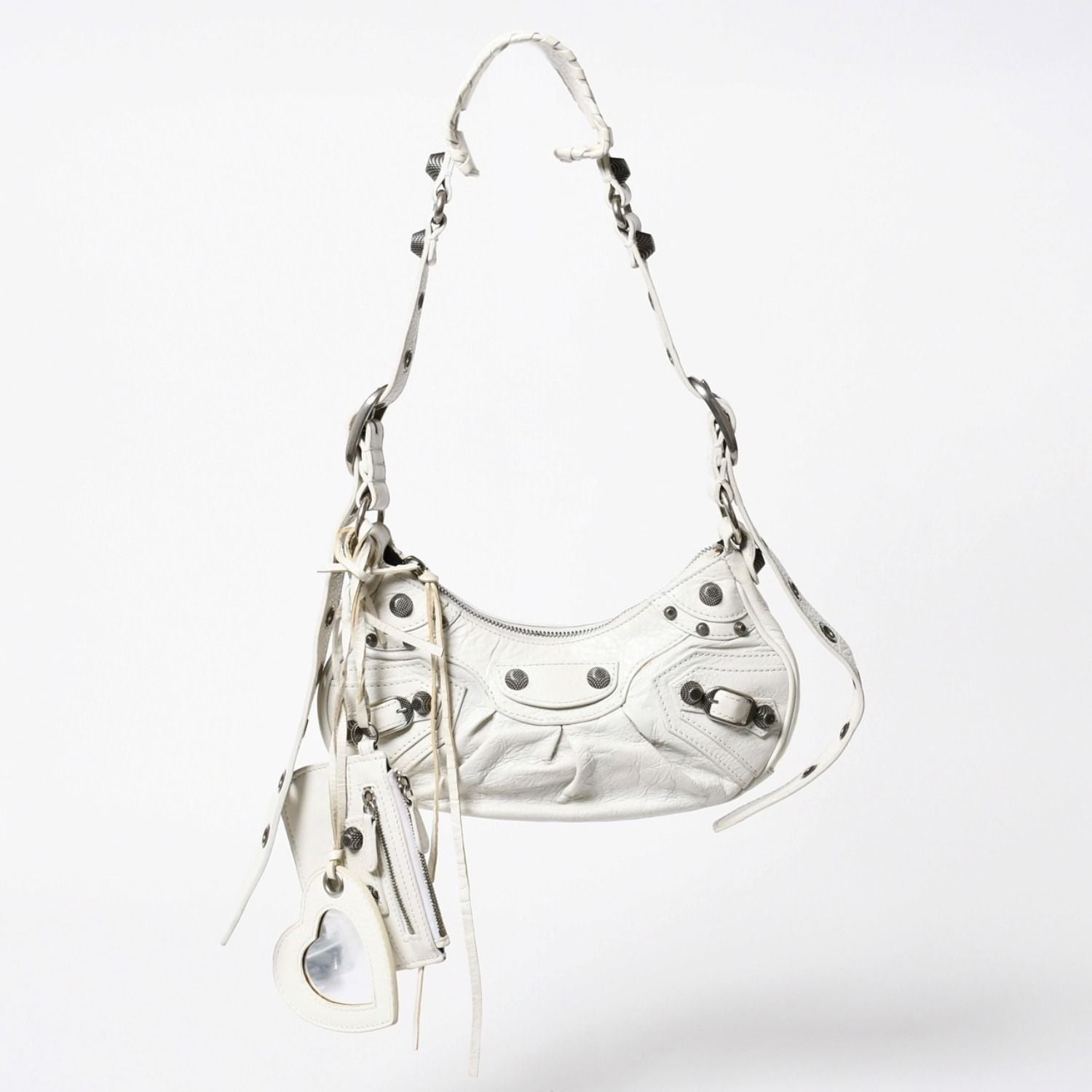 Balenciaga Shoulder Bag le Cagole White Ivory Leather