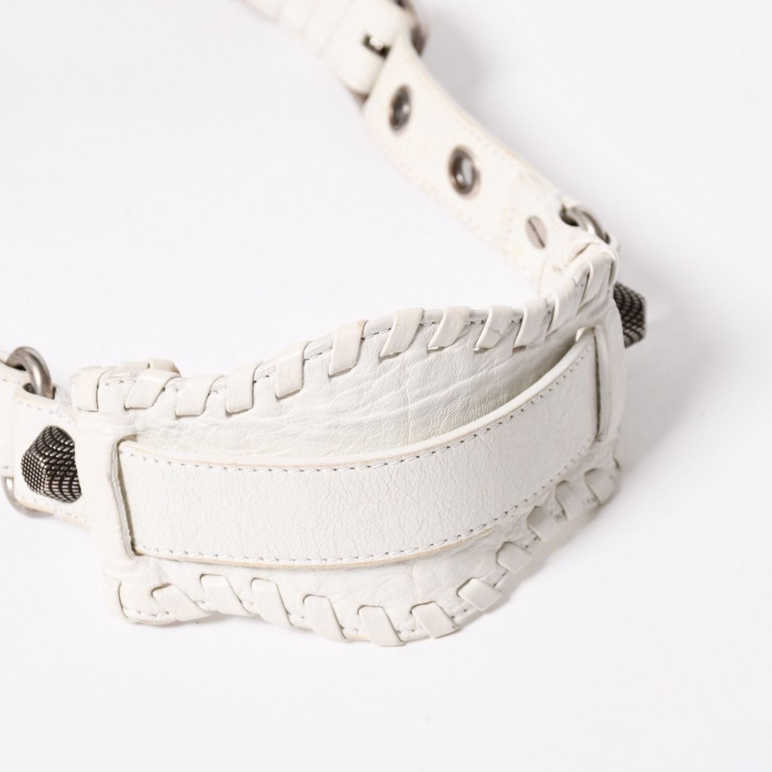Balenciaga Shoulder Bag le Cagole White Ivory Leather — view 5