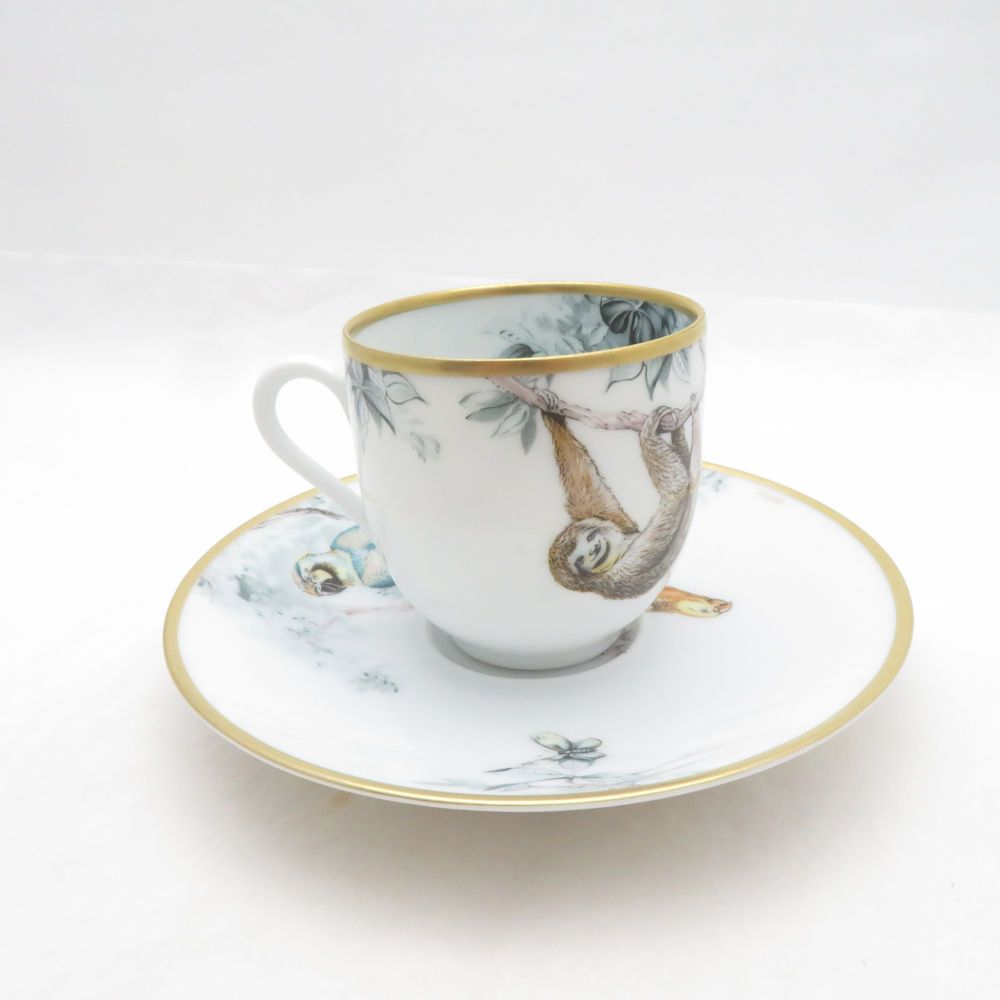 Hermes Equateur Sketch Coffee Cup & Saucer — view 2