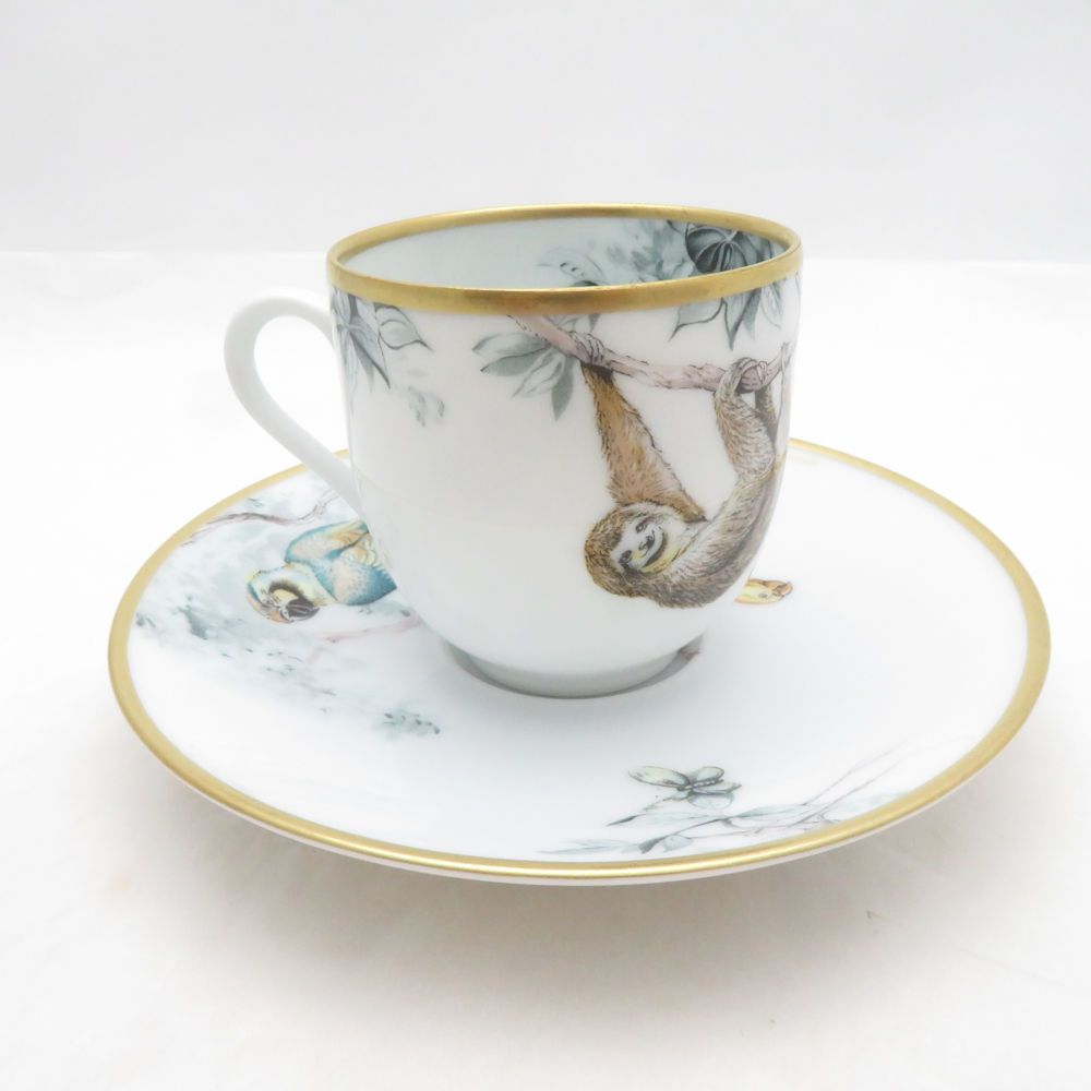 Hermes Equateur Sketch Coffee Cup & Saucer — view 2