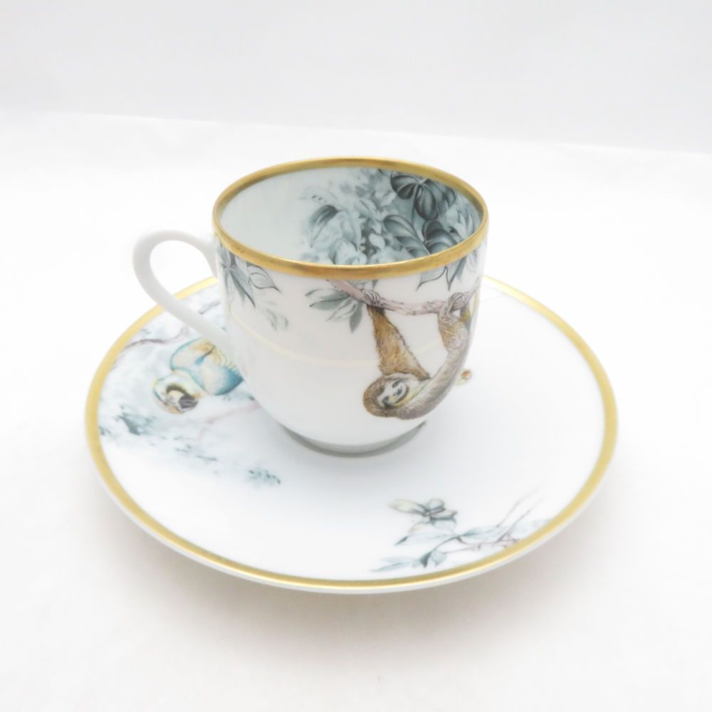 Hermes Equateur Sketch Coffee Cup & Saucer — view 2