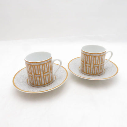 Hermes Un Mosaic 24 Coffee Cup & Saucer — view 2