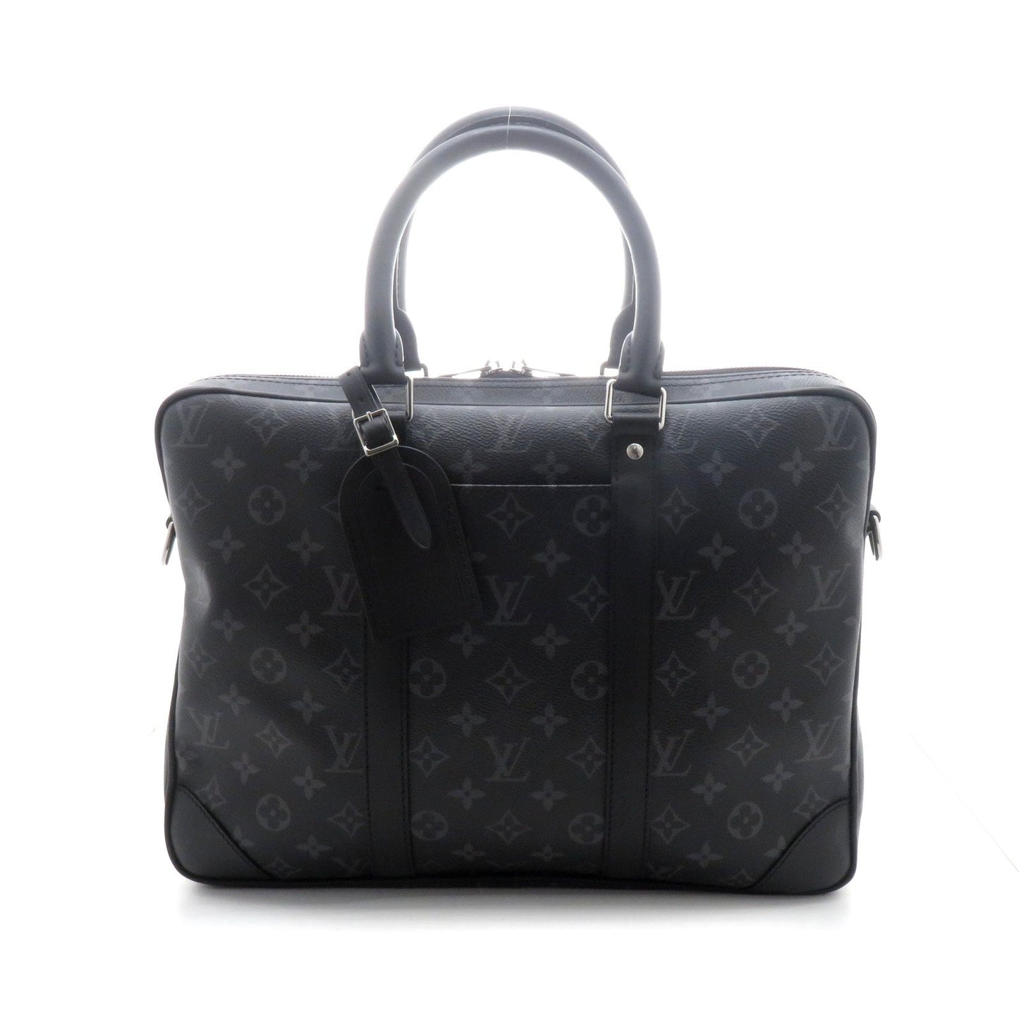 Louis Vuitton Porte Documents Voyage Mono Eclipse Monogram Black
