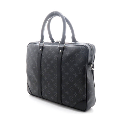 Louis Vuitton Porte Documents Voyage Mono Eclipse Monogram Black — view 2
