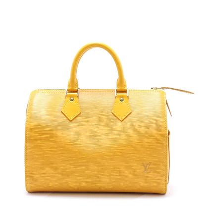 Louis Vuitton Speedy 25 Handbag Epi Leather Tassili Yellow